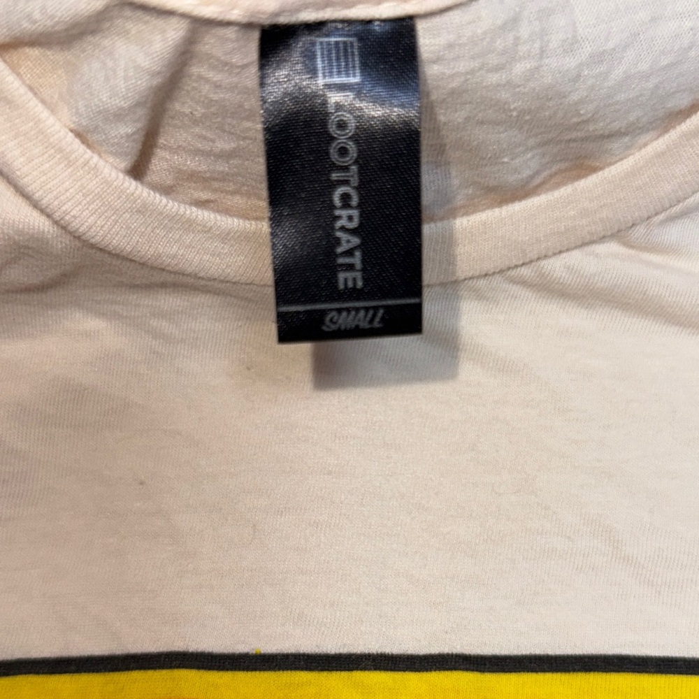 Loot Crate Cream and Yellow Star Trek Short Sleeve Tee - Picture 2 of 2